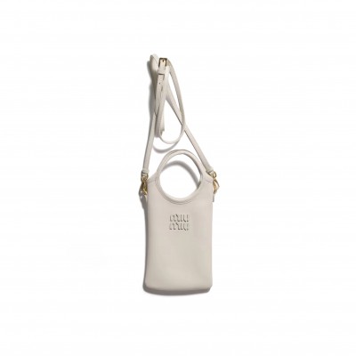 MIU MIU LEATHER SMARTPHONE CASE 5ZT08M (21*12.5cm)